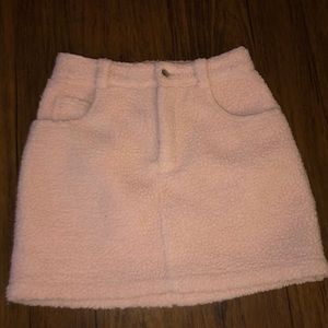 Pink Fuzzy Forever 21 Skirt